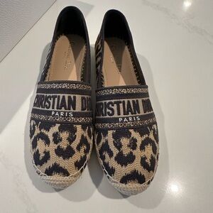 Dior Black and Tan Espadrilles